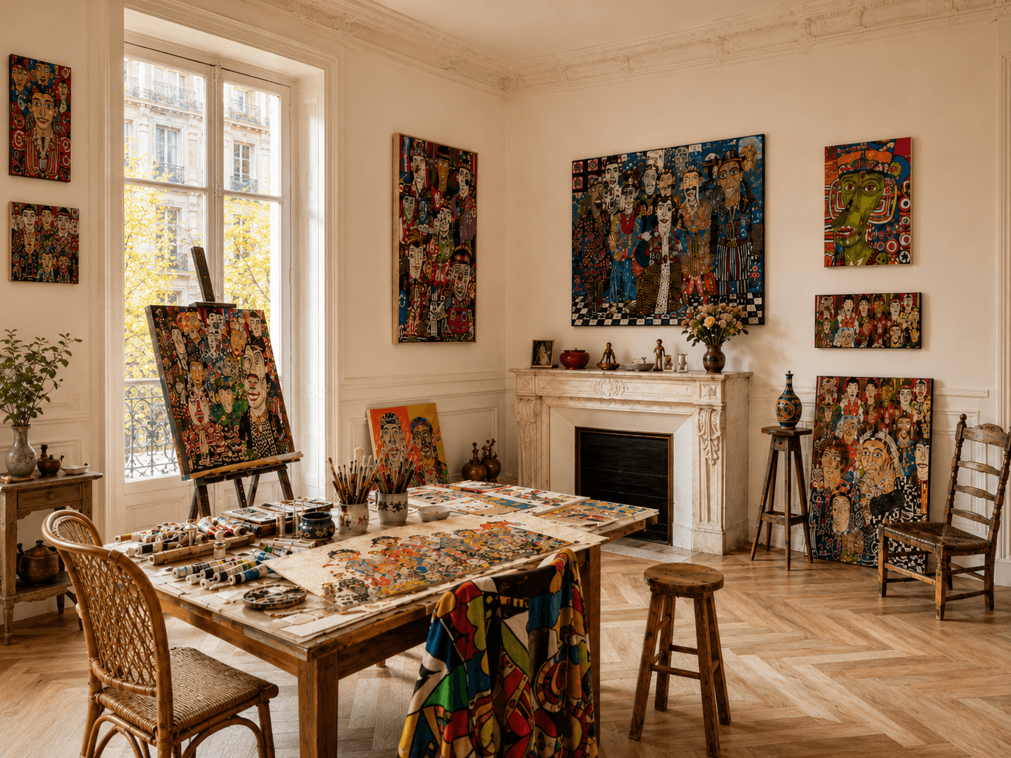 Nino Devdariani artist studio